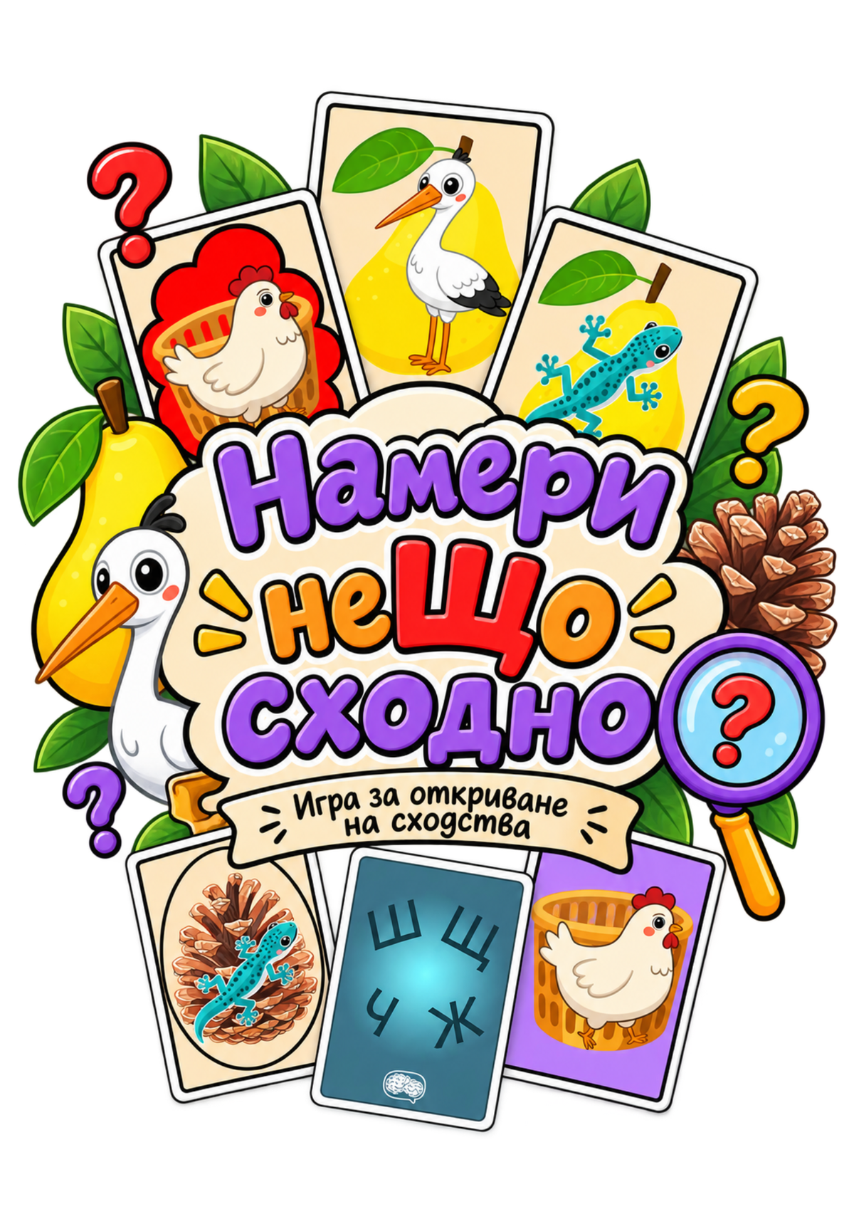 Игра "Намери неЩо сходно" PDF